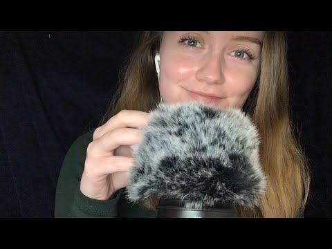 ASMR | Fluffy Mic Scratching with Repeated Phrases