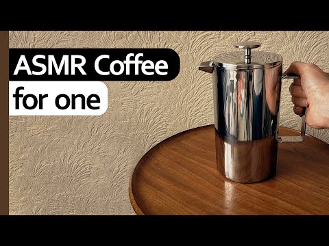☕Coffee for one [ASMR]🥄Simple Coffee Making Sounds