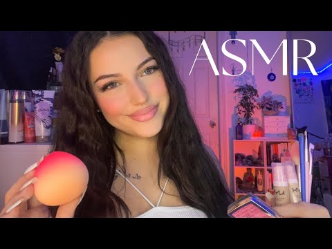 ASMR ~ doing my makeup! *no talking* (tapping, application sounds)