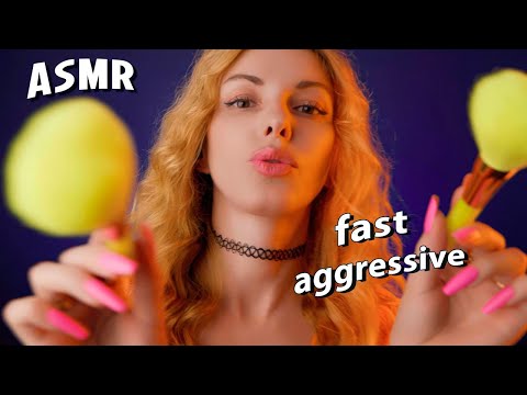 ASMR Fast Aggressive Up Close Blow Your Mind Triggers, Mouth Sounds ASMR