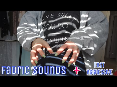 Fast Aggressive Fabric Sounds + Jean Scratching ASMR