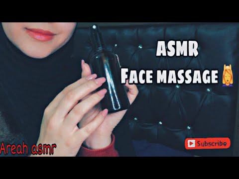 Arabic ASMR Face Massage 💆 | تدليك الوجه  *فيديو يساعدك على الاسترخاء*