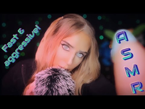 ASMR ⚡️ Fast & aggressive tapping, scratching, mic triggers, & mouth sounds ⚡️ maximum TINGLES 🫠