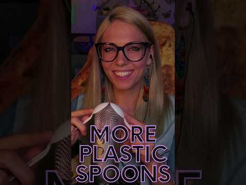 More Plastic Spoons on Metal Mic #asmr #relaxing #tingles #twitch  #youtubeshorts