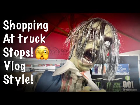 ASMR Vlog style Shopping! (Various vocals off & on) On the road! Truck stops & rainbows & sunsets!