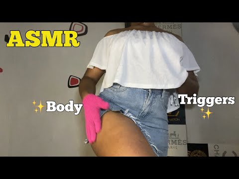ASMR Body Triggers| Skin and Fabric Scratching/Rubbibg~ Get the Tingles