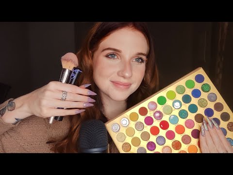 ASMR | Older Sister Does Your Makeup with Realistic Layered Sounds. 💜