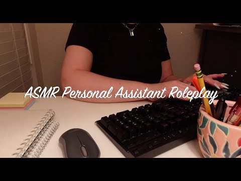 ASMR Personal Assistant Roleplay | Soft-Spoken, Typing, Paper Sounds, Personal Attention