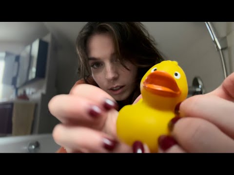 fast asmr | trigger assortment in my bathroom | tapping & scratching