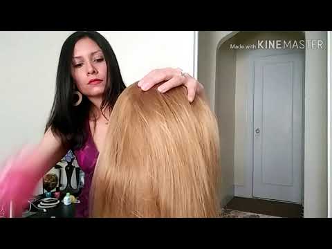 Asmr: Brushing and straightening doll's hair