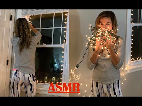 [ASMR] Putting Up Christmas Lights