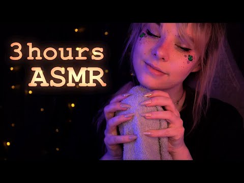 ASMR | 3 hours "shh it's okay" & cozy towel scratching - blue yeti