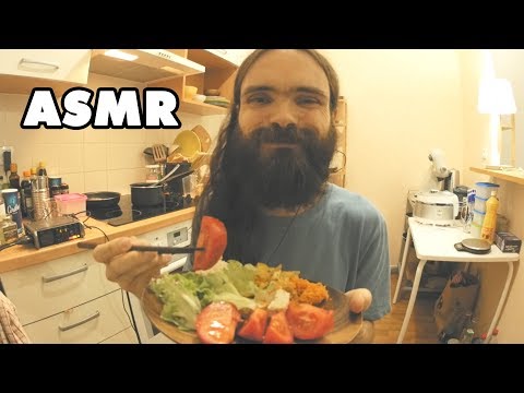 ASMR Mukbang Soft Spoken (Eating Sounds, First Time Trying in English)