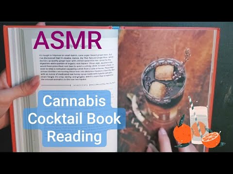 *asmr* Cannabis Cocktail Book Flip Through (whispering/soft spoken/tapping)