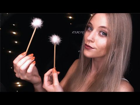 ASMR | Sleep and tingle inducing visual ASMR with breathing sounds and white noise | Rode mics