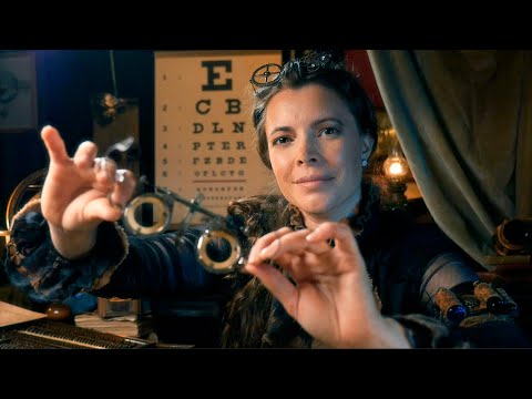 Eye and Ear Exam with the Steampunk Optometrist | ASMR Roleplay (lens test, otoscope)