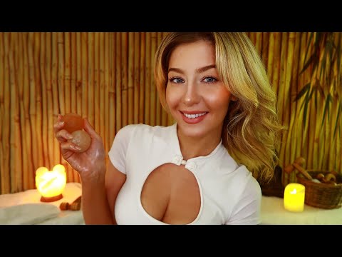 ASMR TOUCHING YOUR BODY & MIND | Spa Roleplay