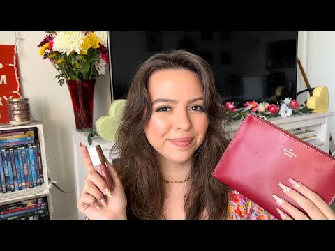 ASMR February Favorites 🌸 | Makeup, Skincare, Wellness, Accessories | Tapping, Scratching, Tracing 🌿