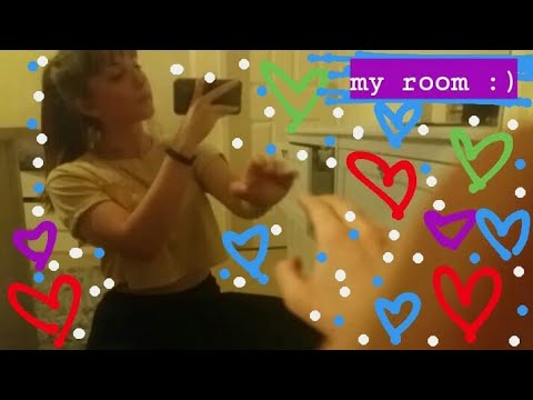 asmr | tapping around my bedroom :) lofi whispering, mouth sounds, inaudible whispers, tracing 💘