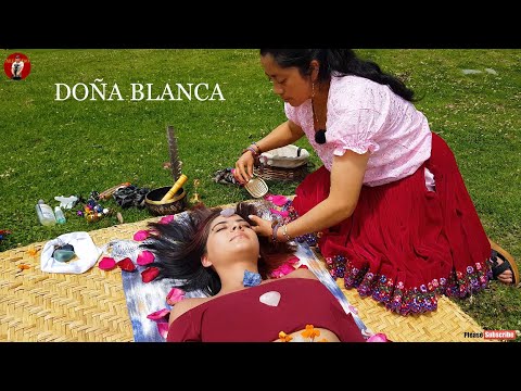 DOÑA ☯ BLANCA, SPIRITUAL CLEANSING with STONES and FLOWERS, ASMR MASSAGE, CUENCA LIMPIA, Reiki