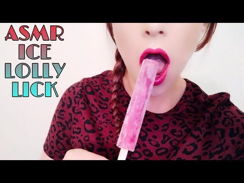 ASMR sucking ice lolly ❄️🍭 mouth sounds and kisses 😘 suck and lick 👅 no talking asmr 18+
