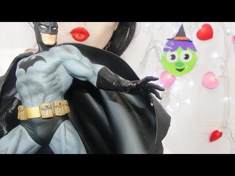 ASMR Girlfriend Personal Attention - Batman Figure Statue, Lipstick Application 💕