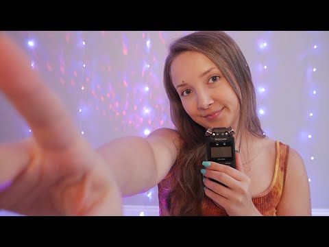ASMR| Hand movements w/ lots of mouth sounds (wet & dry) ✨😘 TASCAM😘✨