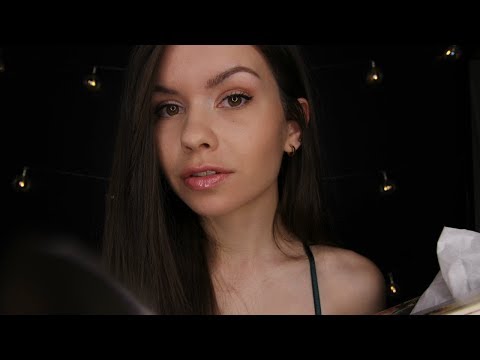 ASMR - Cheering You Up // Close Up Whispering & Lens Touching