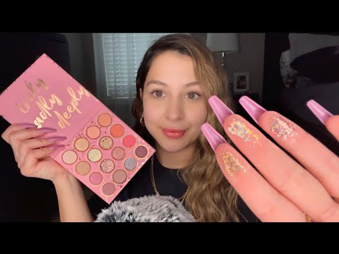 Asmr showing you what I bought from Ulta beauty😍🎨🎀 *fast tapping*