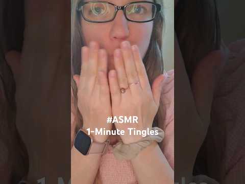 [ASMR] 1-Minute Tingles | Assorted ASMR Triggers (hands, stippling, kisses) #shorts