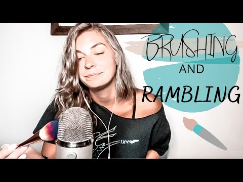 ASMR| Make-Up Brushing and Soft Whisper Rambling