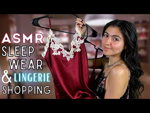 ASMR || shopping for women's sleepwear (silksilky)