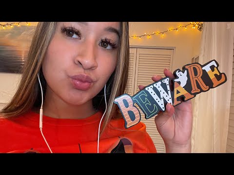 ASMR Halloween Triggers 🎃👻 Repeating Words, Inaudible Whispering, Tapping