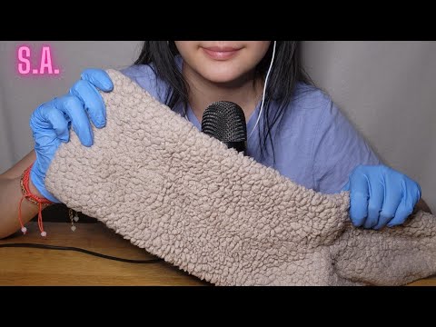 Asmr | Playing with a Fluffy Sock on Mic Sound (NO TALKING)