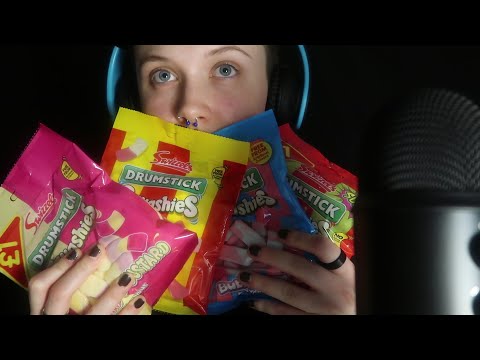 ASMR Trying All The Drumstick Squashies Flavours [Candy Chewing]