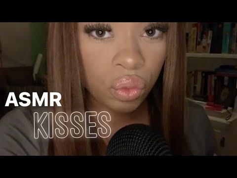 ASMR Kisses and Mouth Sounds ( Gum Chewing)