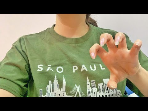 ASMR in PJs: shirt scratching tapping 😴 bedtime whispers