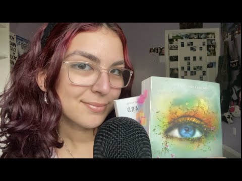 ASMR | book triggers (rambles, tapping, tracing, flipping through pages)