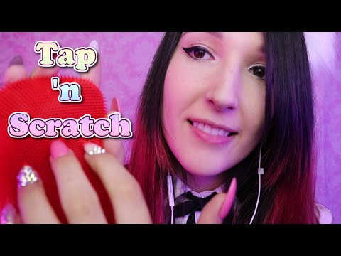 ASMR - TINGLE ASSORTMENT ~ 10 Tapping & Scratching Triggers w/ Long Nails ~
