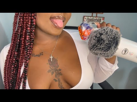 ASMR Trying Difficult Lollipops Mouth Sounds