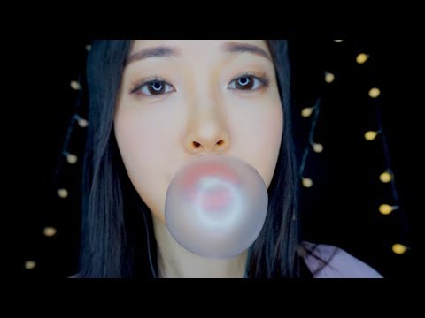 ASMR Bubble Gum Chewing Breathing💋