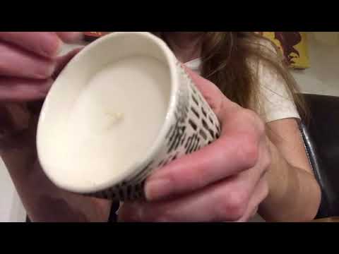 ASMR - Tapping and Scratching ~ Textured Candle