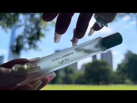 ASMR ☀️sounds of summer sessions☀️: sit with me in central park for 30 minutes while i tap on things