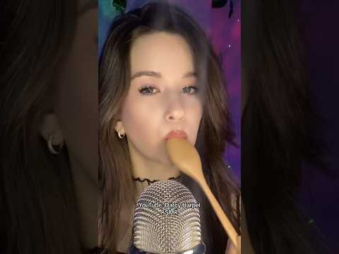 ASMR I eat your face. wooden spoon