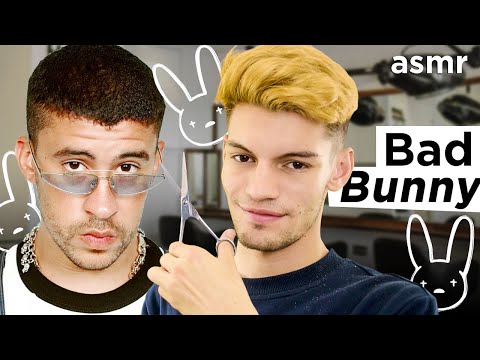ASMR Español le corto el pelo a BAD BUNNY (Haircut Virtual) - ASMR - ASMR Español