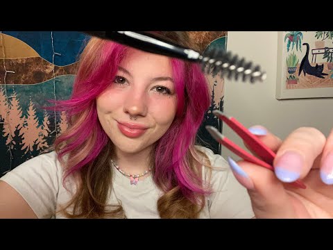 ASMR FULL BROW ✨MAKE-OVER✨ (lots of mouth sounds)