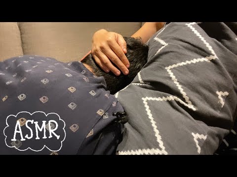 ASMR⚡️comforting him with gentle touches and a little kiss (LOFI)