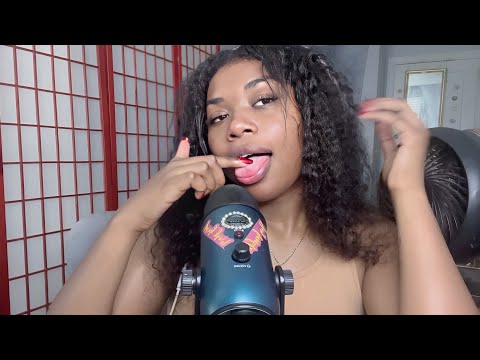 Asmr fast💨 spit painting 🎨💦 + Teeth tapping 🦷combo❗️ SUUUUPER TINGLYYY👂🏽💤