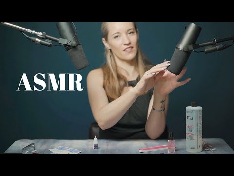 ASMR Applying Press on Nails 💅🏻 Fitting, Cutting, Buffing & Painting