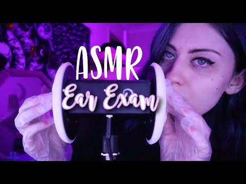 ASMR // Ear Exam Roleplay 👂 (Glove Sounds, Massaging, Personal Attention)
